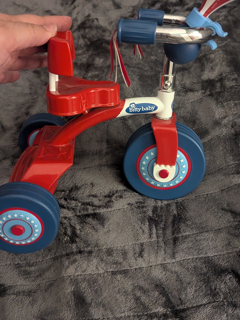 America Girl Bitty Baby Red and Blue  Trike